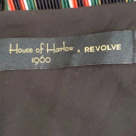 House of Harlow 1960 X Resolve Arlyn One Shoulder Striped  Asymmetrical … - Picture 5 of 7